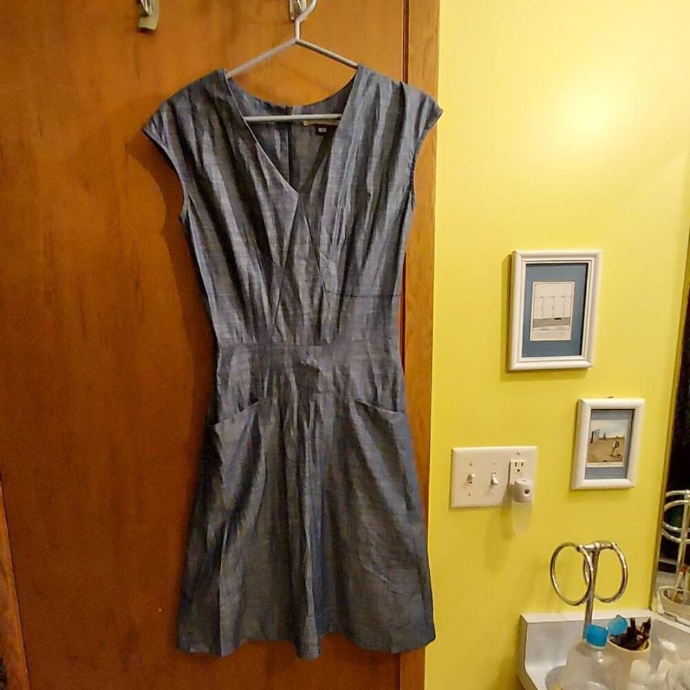 Jennifer Glasgow blue chambray dress XS